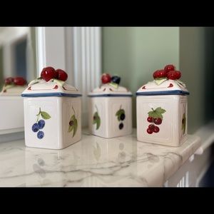 Villeroy & Boch Cottage Inn Country
Collection 1748 Jam Jar Canister set of 3